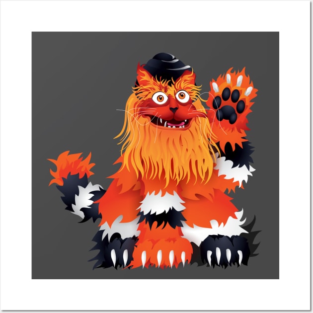 Gritty Kitty Wall Art by oliveandrye